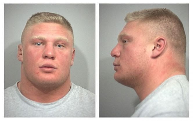 Brock Lesnar's 2001 mugshot